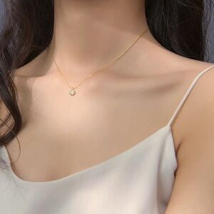 Evil Eye Amulet 18K Gold Plated Dainty Necklace